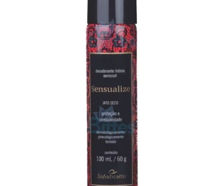 Desodorante íntimo senxualize sofisticatto cosméticos jato seco.