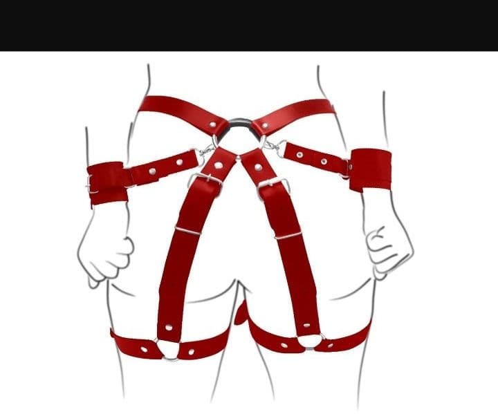 Harness Para Cintura e Algema - Brasil Fetiche.