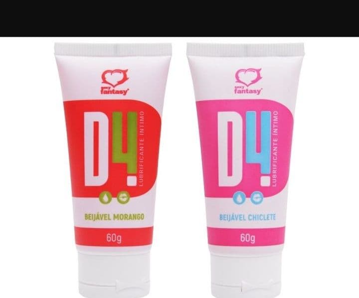 Lubrificante beijavel d4 ,60ml fantasia sexy.