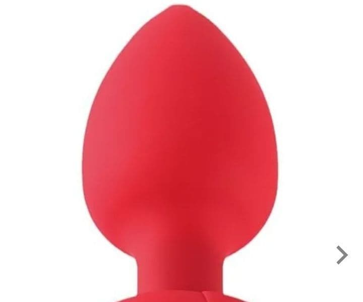 Plug anal vibratório com formato de rosa e App.