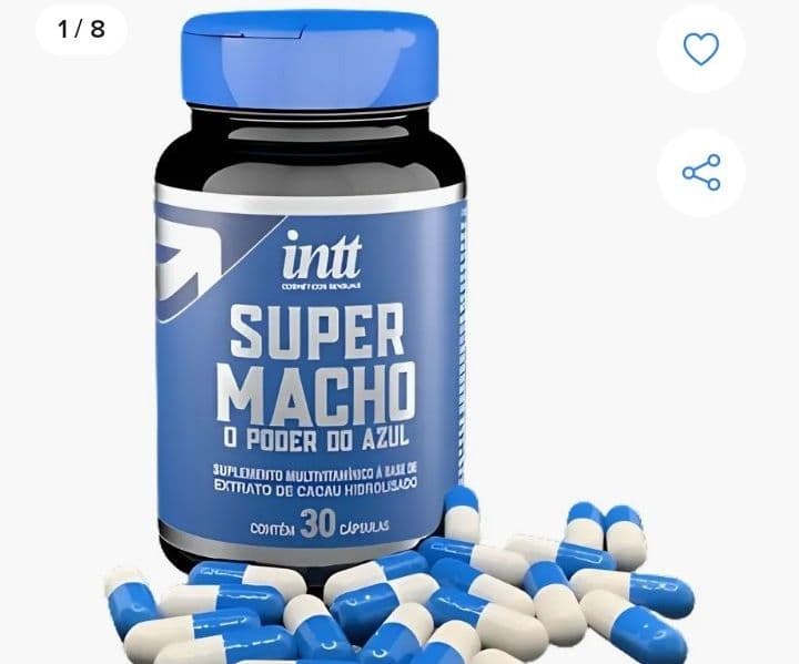 Super macho o suplemento masculino 100% natural.